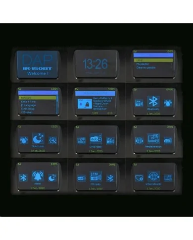 Internet radio steaming, DAB+ e audio wireless (connessione Bluetooth) IR-150BT