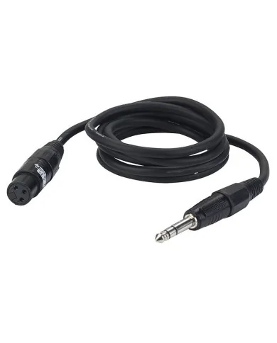 FL03 - bal. XLR/F 3P to Jack stereo 6 metri