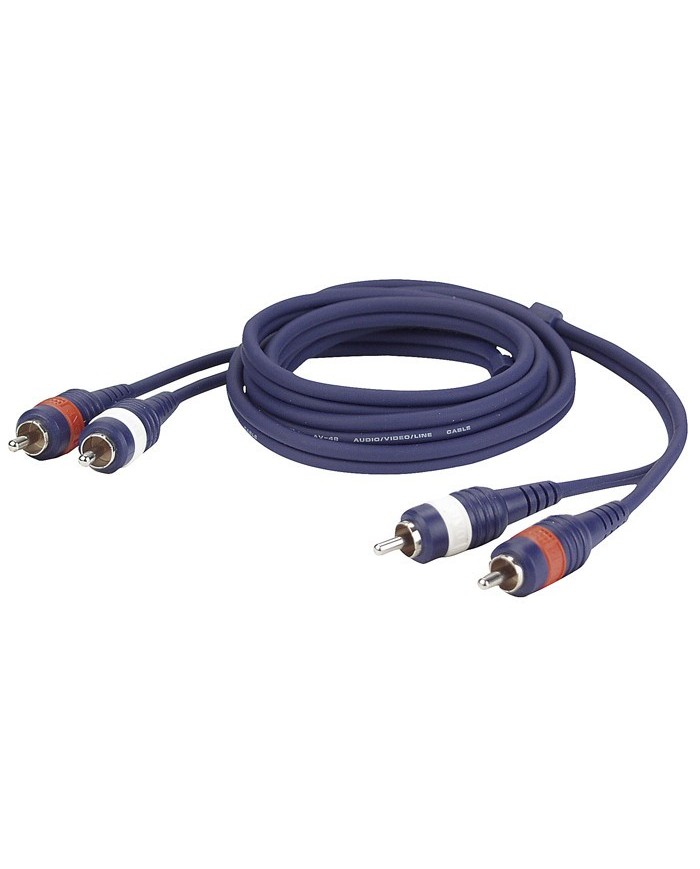 FL24 - 2 RCA male L/R to 2 RCA male L/R 1,5 metri