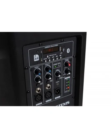 Sistema audio portatile a batterie per diffusione anche lunga distanza