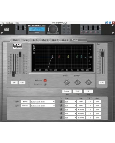 DSP per diffusori: Crossover digitale per impianto multi amplificazione.