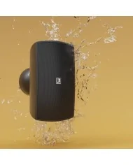 ATEO6M/B Diffusore weathearproof nero da parete con staffa