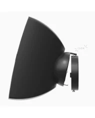 ATEO6M/B Diffusore weathearproof nero da parete con staffa