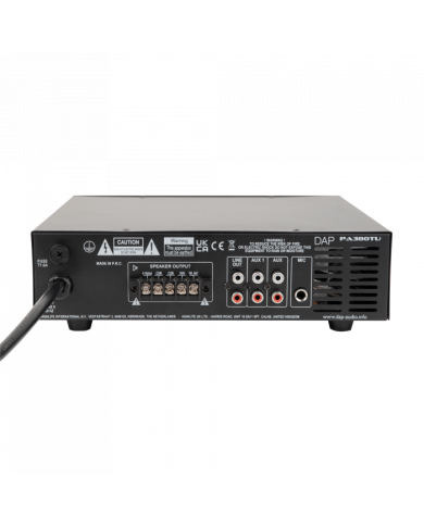 Amplificatore diffusione con Bluetooth PA-380TU 80 W-100 V
