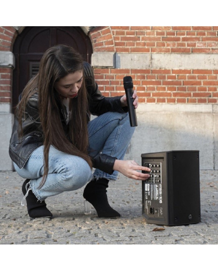casse a batterie con radiomicrofono