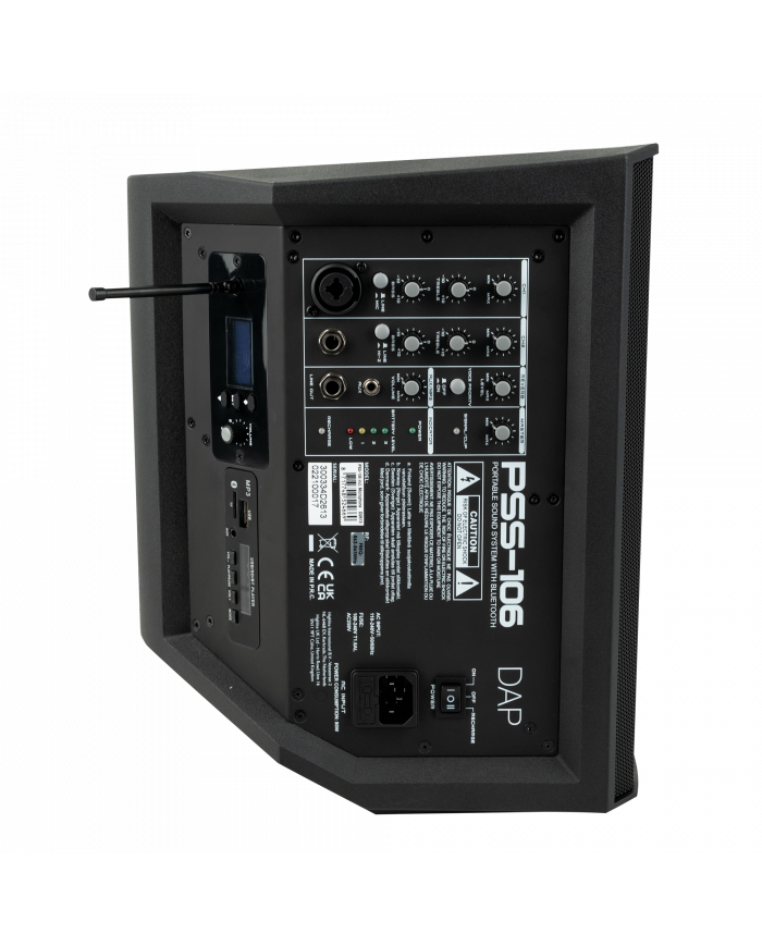 Casse a batteria per uso itinerante con radiomicrofono e Bluetooth