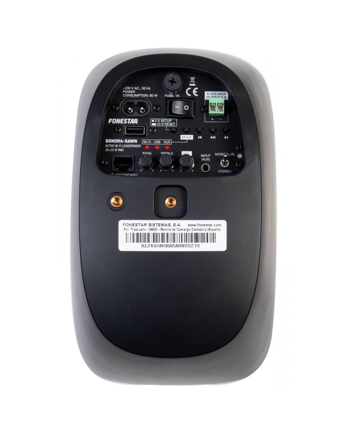 Altoparlanti WIFI a parete Fonestar SONORA-5AWN