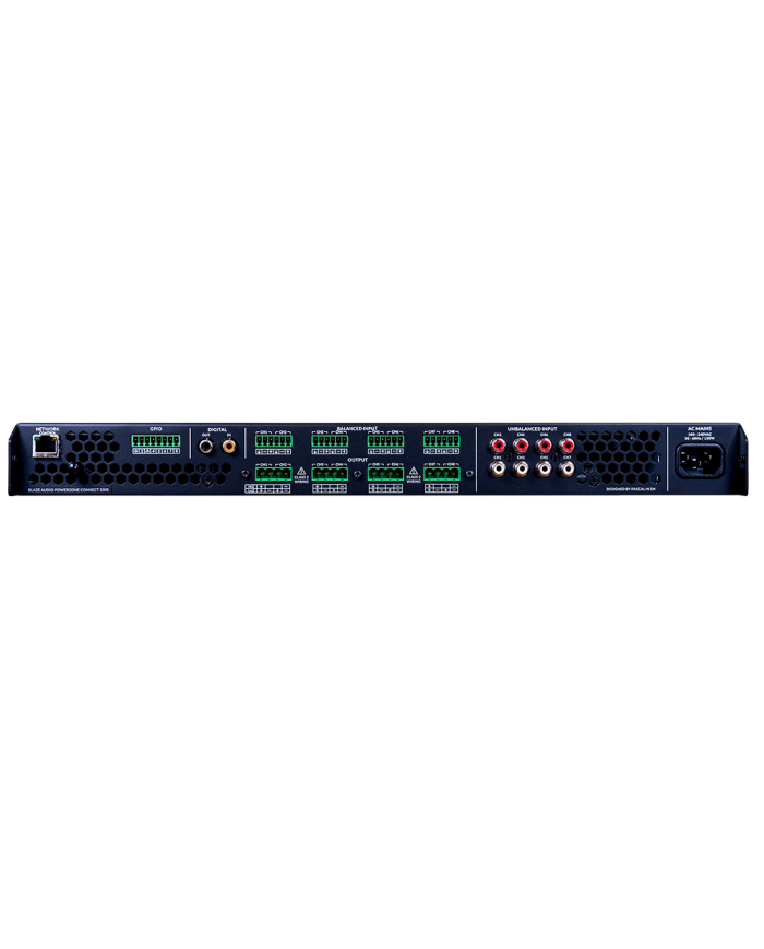 Amplificatore Multizona controllatro da Web App Blaze powerzonecon1008