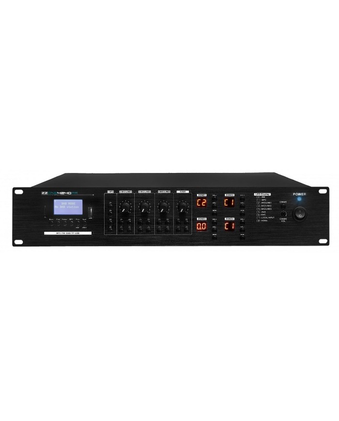 ZZONE4240PA è una ampli a 4 zone indipendenti