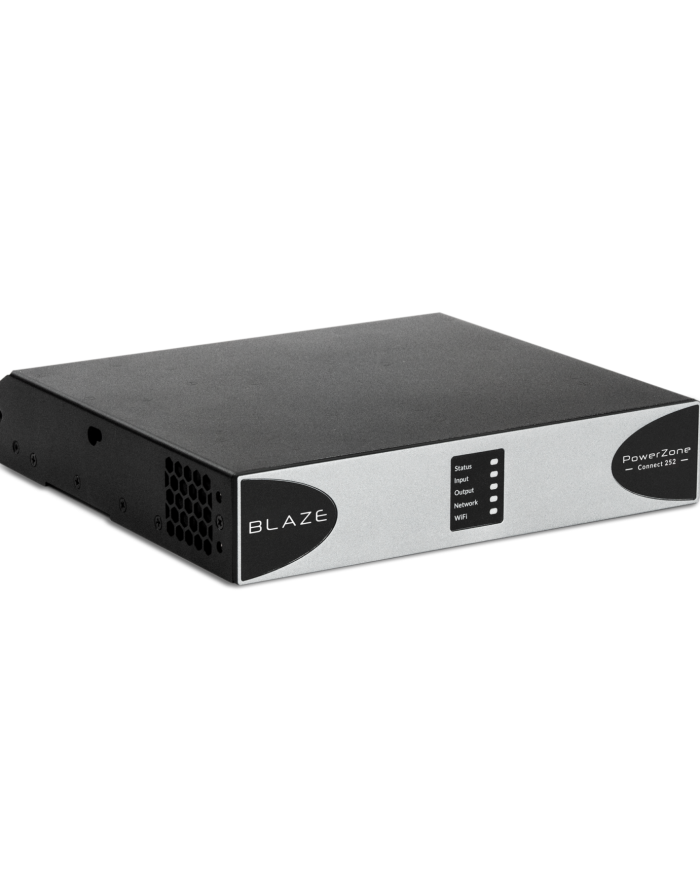 Amplificatore 2 canali, pot. max 250w con controllo wifi multizona POWERZONECON252