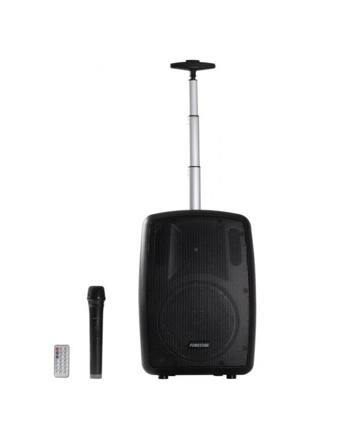 cassa wireless a batterie con radiomicrofono portatile