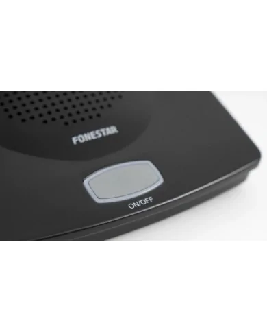 Impianto amplificato con 6 basi microfoniche per tavolo conferenza (esempio analogico)