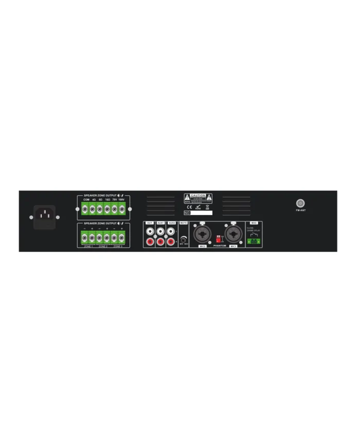 Ampliﬁcatore da 500W - Volume regolabile 3 Zone FA500Z