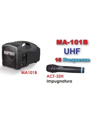 Amplificatore a tracolla MA101B con Microfono/Trasmettitore a Gelato.
