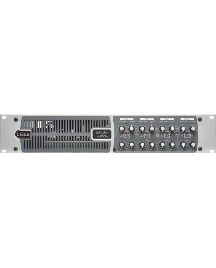 Amplificatore con Mixer a 4 Zone 4x80W a bassa impedenza 46-80