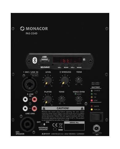 Processionale a zaino con radiomicrofono per processioni ed eventi sportivi