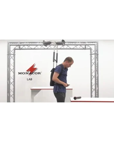 Processionale a zaino con radiomicrofono per processioni ed eventi sportivi