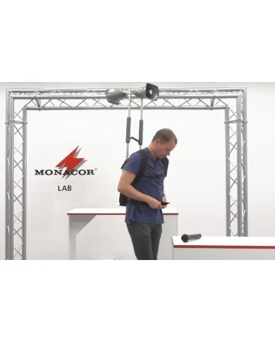 Processionale a zaino con radiomicrofono per processioni ed eventi sportivi