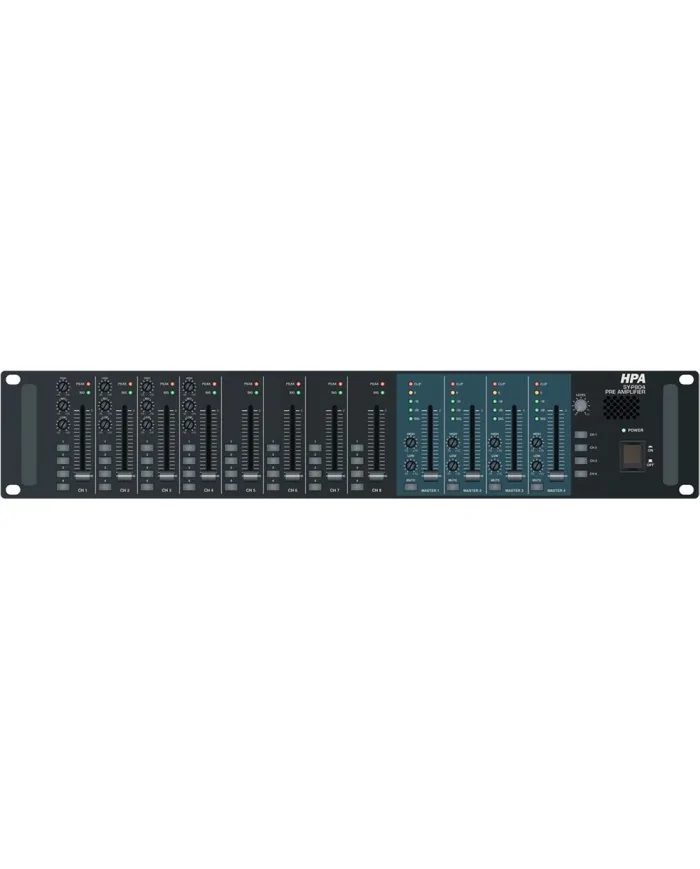 Preamplificatore Mixer/Matrix 8 canali a 4 Zone assegnabili