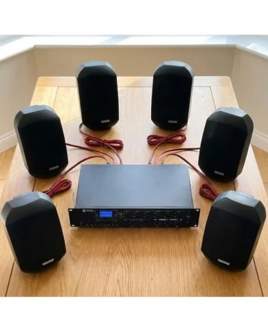 Amplificatore PA a 6 zone con MP3 /USB/ sintonizzatore FM /Bluetooth