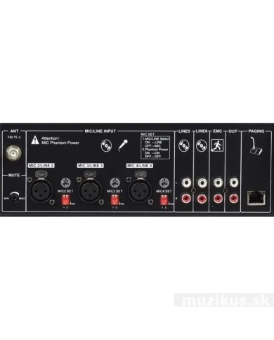 Amplificatore PA a 6 zone con MP3 /USB/ sintonizzatore FM /Bluetooth