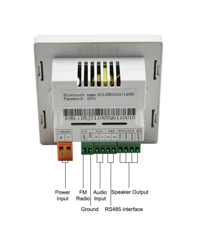 Amplificatore incasso muro per alberghi,hotel,residenze,piccoli locali
