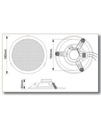 ET-CL06 è un altoparlante da soffitto ottimo rapporto prezzo/qualità.