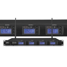 Kit radiomicrofoni multipli con un solo ricevitore 4 canali:TXS-646