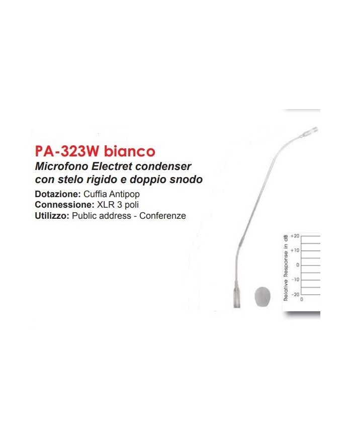 gooseneck bianco collo di cigno