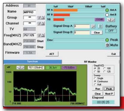 softwre scan frequenze radiomicrofoni