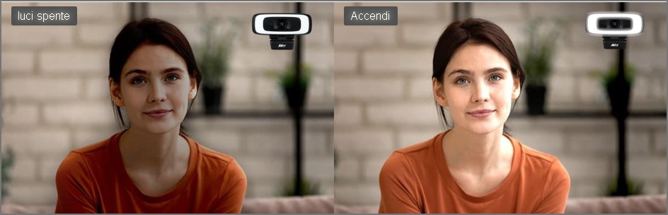 telecamera con illuminazione intelligente