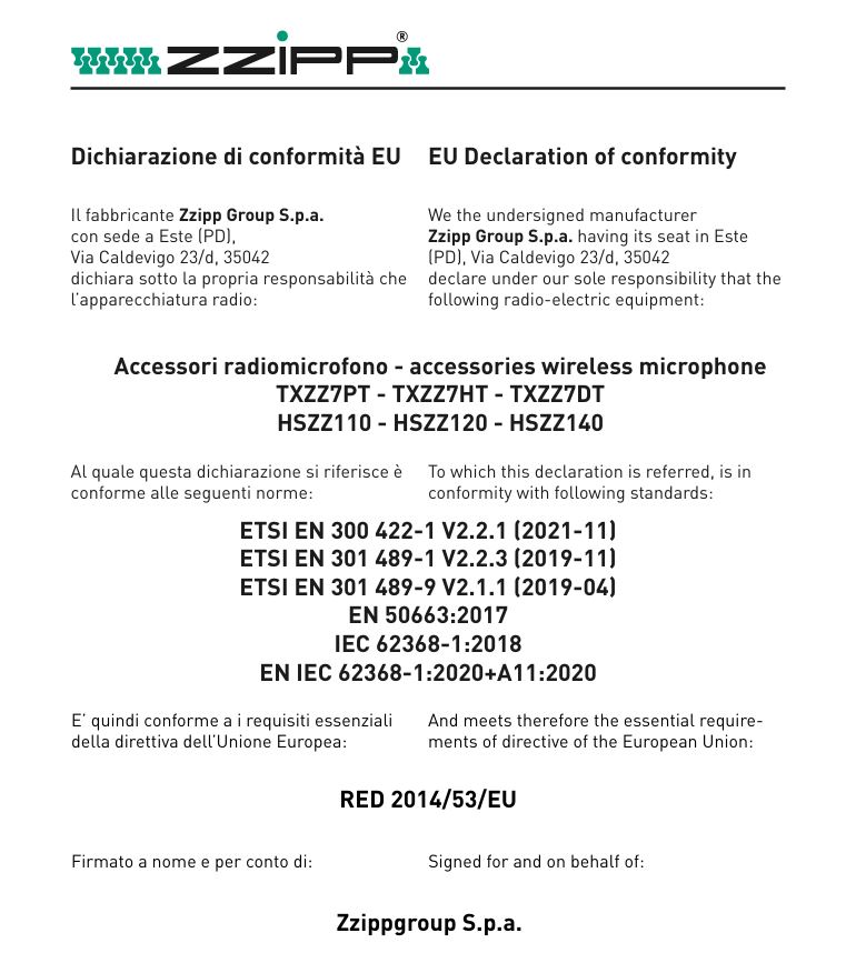 certificato conformità